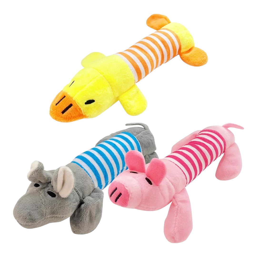 Cute Pet Dog Chew Toy Squeaky Soft Plush Play Sound Puppy Teeth Toys