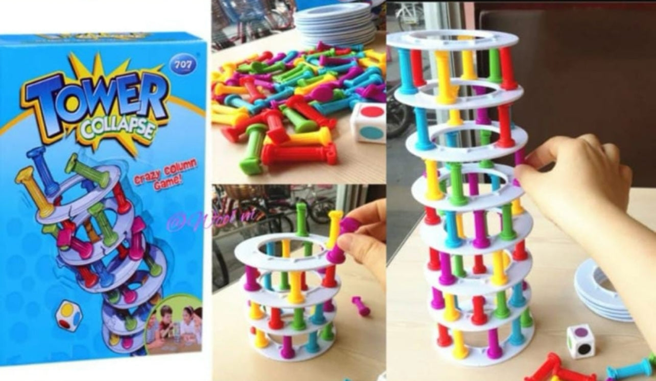 New Year Gift, Fun Christmas Party Game: Tower Stacking Game, Balance –  Megamall Online Store