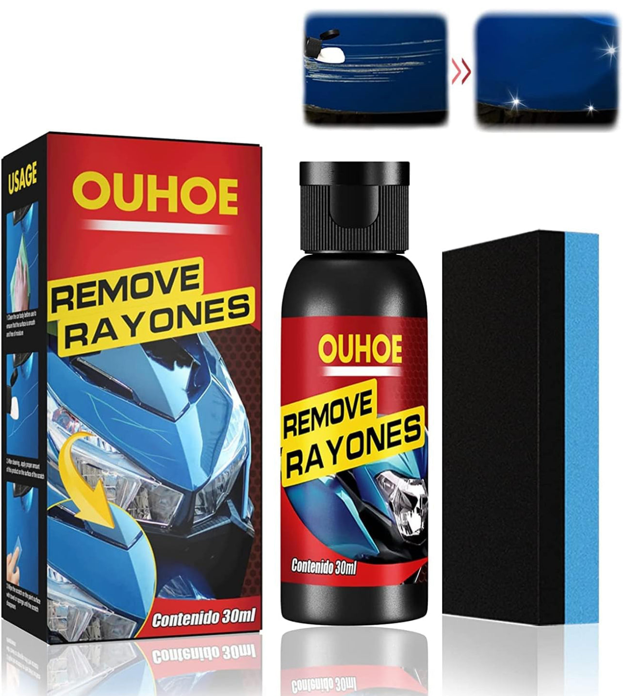 Rayhong Car Scratch Remover Car Scratch Recovery Cream Car Paint Repai –  Megamall Online Store