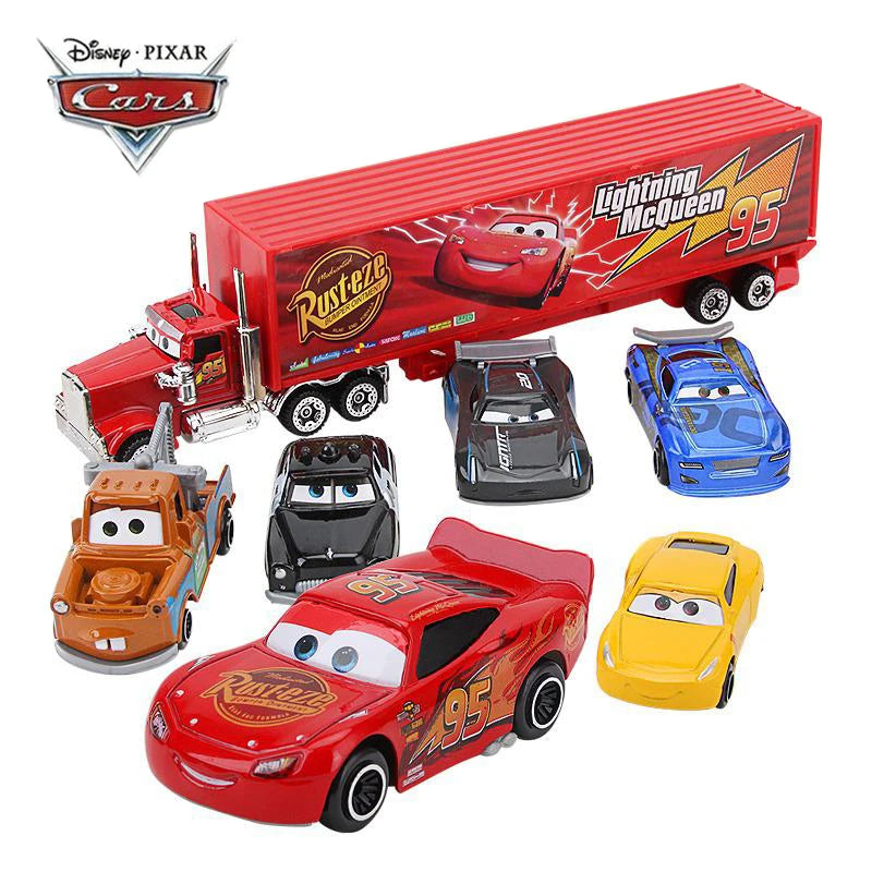 Disney Pixar Cars 7pcs Lot Lightning Mcqueen Jackson Storm Mack Uncle Megamall Online Store