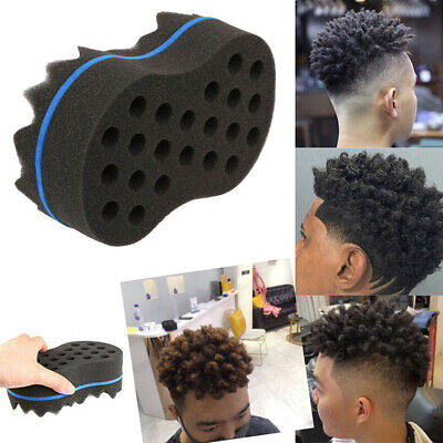 2PCS Hair Sponge Barber Twist Curl Brush Sponge Dreads Locking Afro Coil  Comb