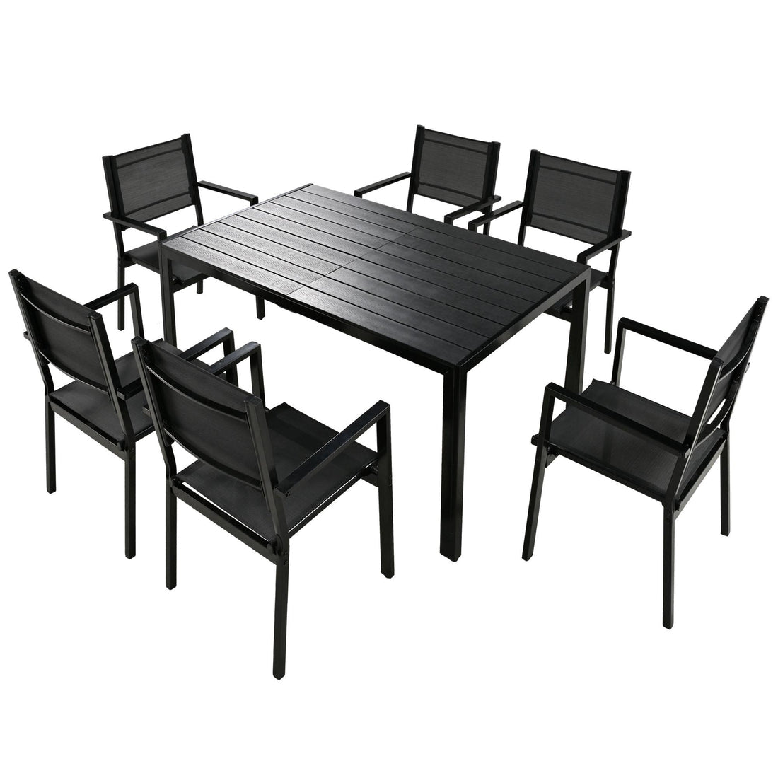 7 Piece High Quality Outdoor Dining Patio Table & Chairs