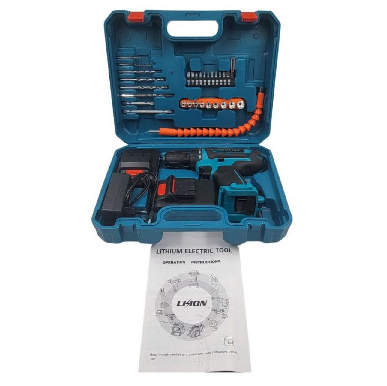 24V Cordless Rechargeable Lithium-Ion Drill and Screwdriver Set