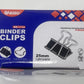 Foldback Binder Clips – 12Pcs