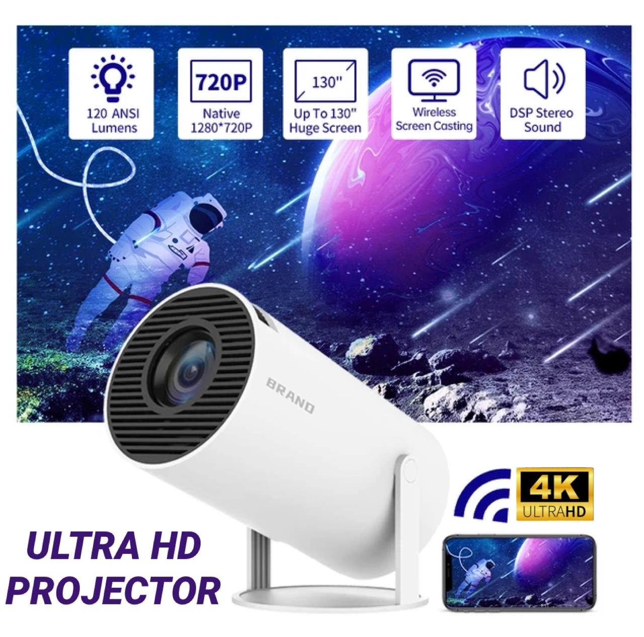 4K Ultra HD Projector With Remote – Megamall Online Store