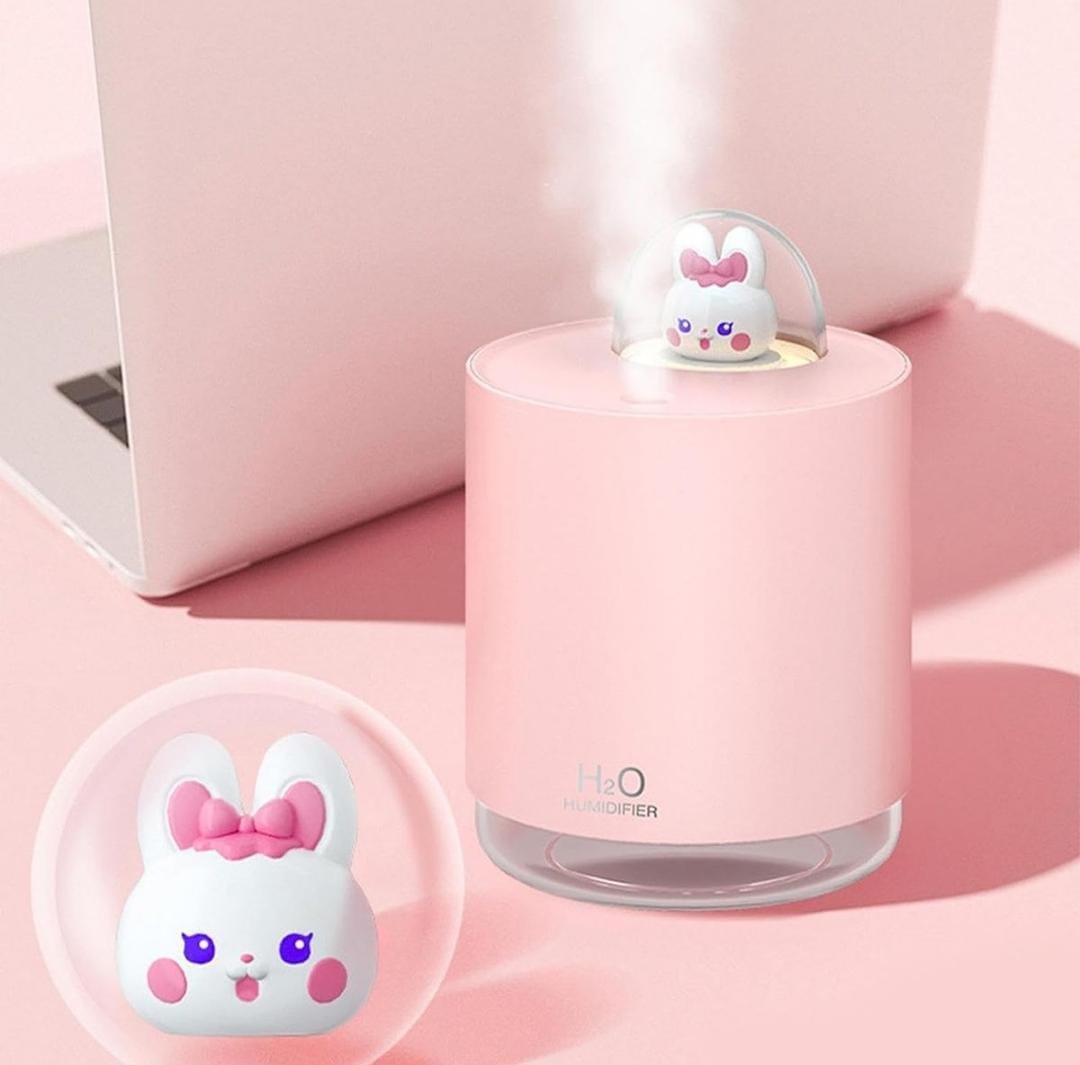 Rabbit Colorful LED Night Light Desktop Humidifier