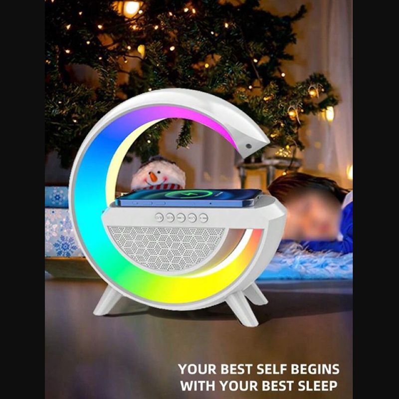 LED Multi-Color Wireless Charging Speaker