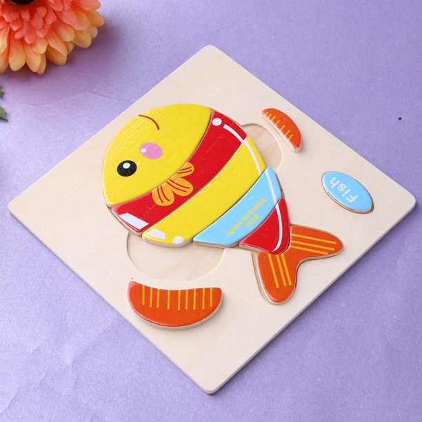 Colorful Educational Wooden Puzzle For Kids