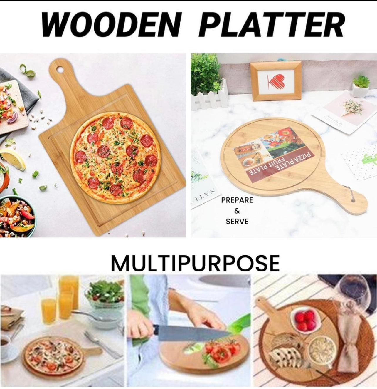 Wooden Platter Multipurpose