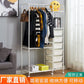 Movable Clothes Rack | Metal Stand Storage Organizer with Shelves and 6 Drawers Caddy