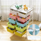 10 Drawers Rolling Storage Cart, Multicolor