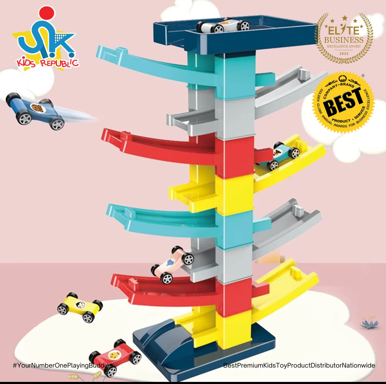 Children Gliding Glide Rail Car Educational Inertia Baby Mini Car Toys Boys and Girls Gift Box