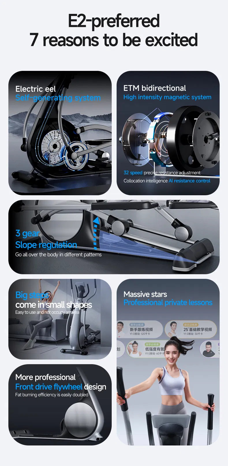 Pro-Sportz Elliptical Trainer E2 App Based- PreOrders Now Available!