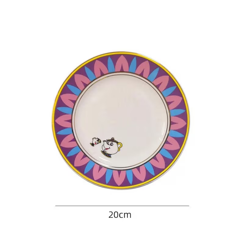 Disney Beauty And The Beast Plate