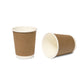 250ml Disposable Coffee Cups with Lids 10pcs