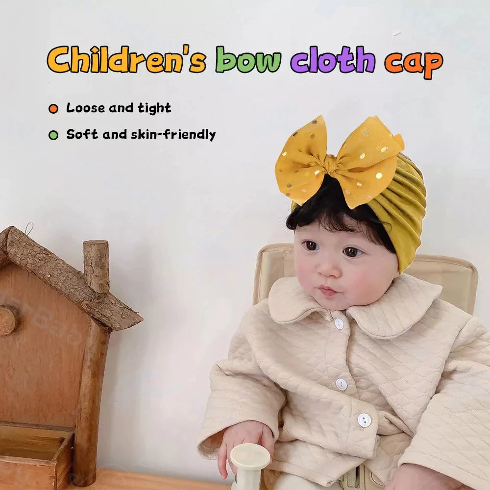 Baby Hat Bow Toddler Headbands Winter Knot Head Wrap Nursery