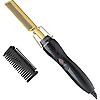 Enzo Hot Hair Comb Black & Gold