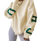 Women's Long Sleeve Baggy Sweatshirt Ladies Fleece Pullover Jumper Top Oversized