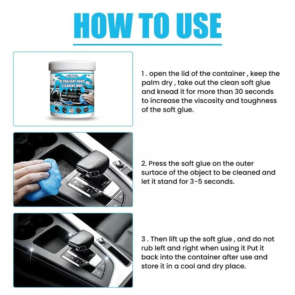 Car Air Vent Magic Dust Cleaner Gel Household Auto Gel Cleaning