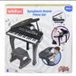 WinFun Symphonic Grand Piano Set Kids Toy, 37 Keys, 8 Instrument Choices, Background Music Choices & Rhythm Choices, 15 Built-In Demo Songs, Detachable Microphone, Black |