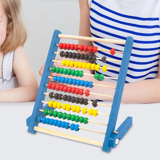 Wooden Abacus With Colorful Beads