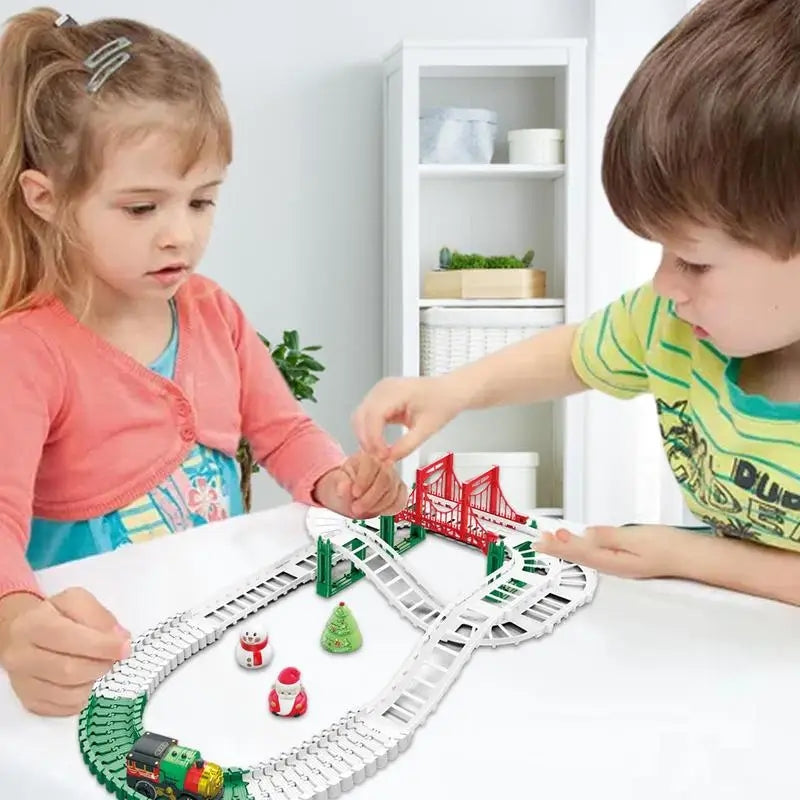 Christmas Train Educational Track DIY Battery Powered