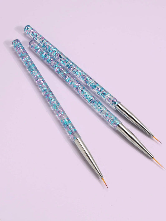 Nail art brush set 3-piece