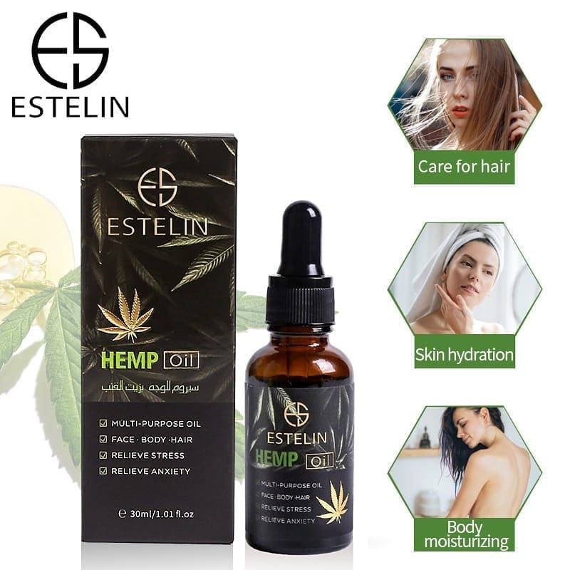 Estelin Multi purpose Face Body & Hair Hemp Oil 30ml