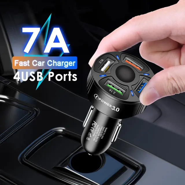 4 Ports USB Car Charger