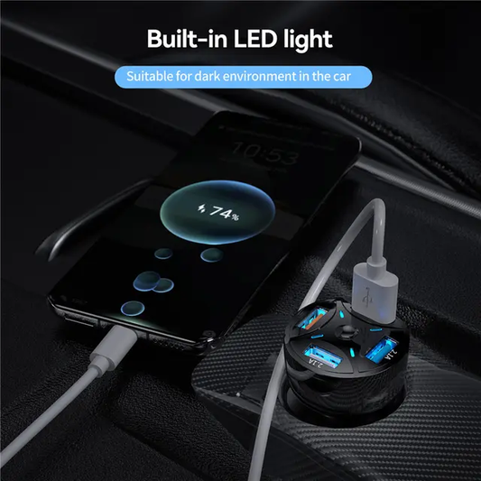 4 Ports USB Car Charger