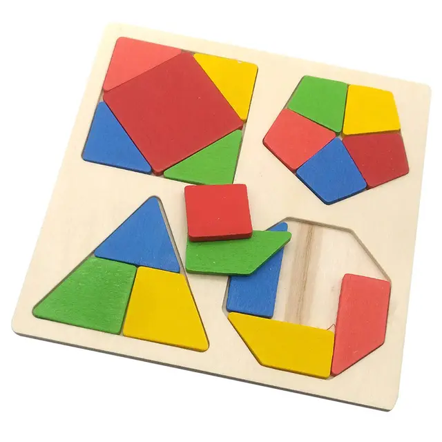 Geometric Shapes - Educational Wooden Puzzle