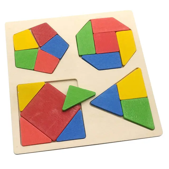 Geometric Shapes - Educational Wooden Puzzle