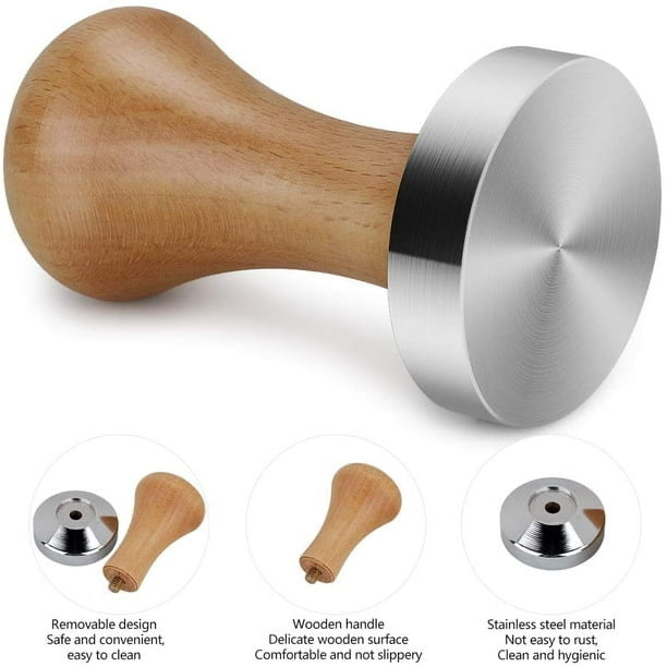 Wooden Espresso Coffee Tamper St/St