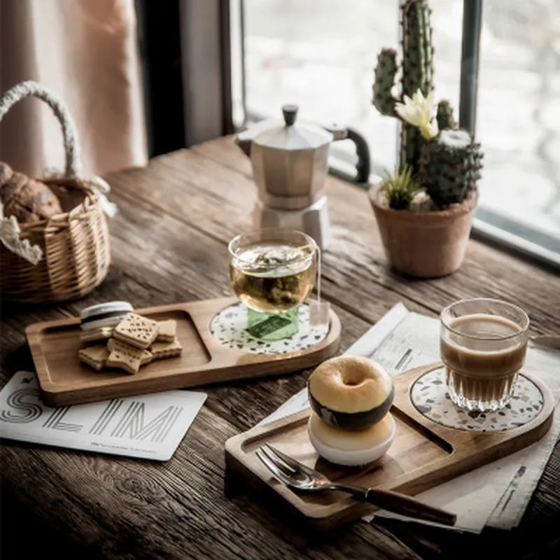 Japanese Style Wooden Portable Tray