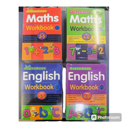 Pre-School Maths and English Workbook