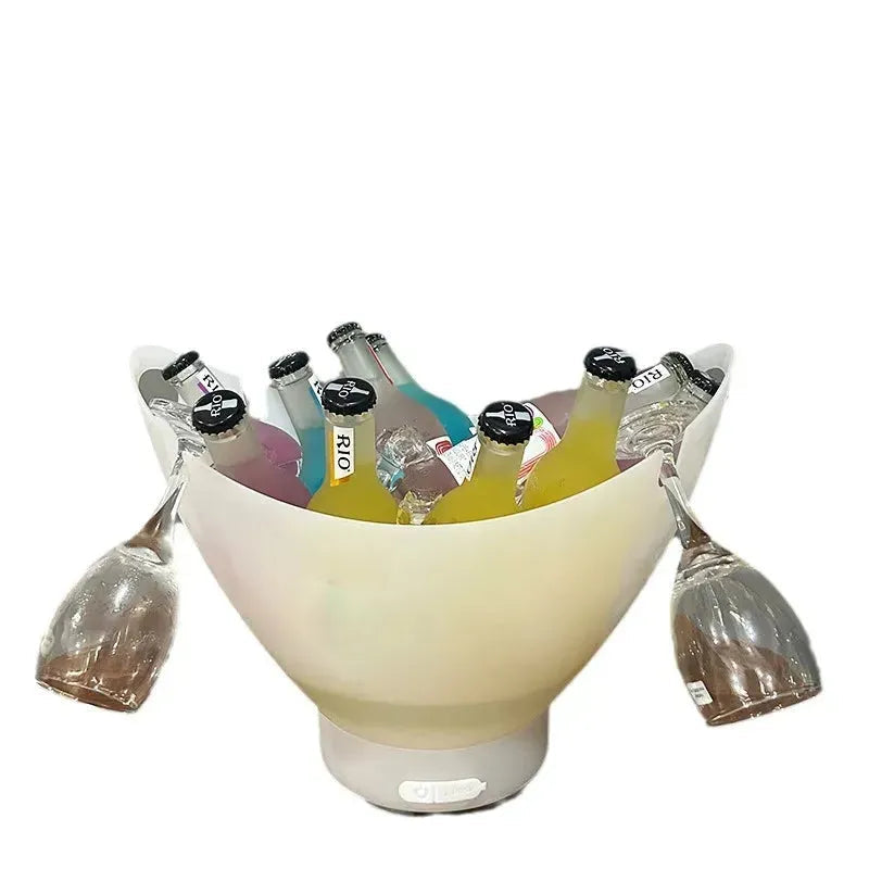 LED Rechargeable Ice Bucket With Speaker.