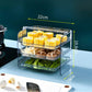 3 Layer Trays Rack Serving Food Stand for Fruit, Vegetable, Meat; Food Preparation Plate Stackable Tray