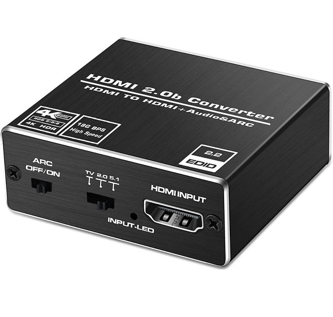 4K 60Hz HDMI 2.0b Audio Splitter 5.1 ARC HDMI Audio Extractor