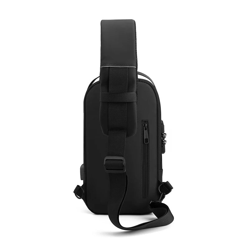 Multifunction Anti-theft USB Shoulder Bag Man Crossbody Cross Body Travel Sling Chest Bags Pack Travel