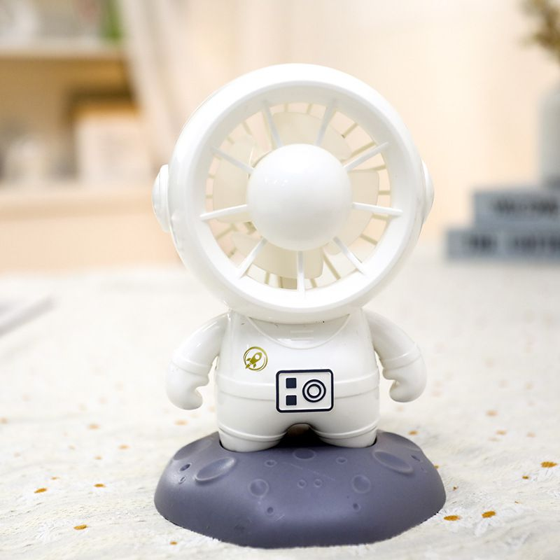 Mini handheld fan, astronaut shape rechargeable handheld fan