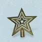 Gold Tree Top Star Decoration