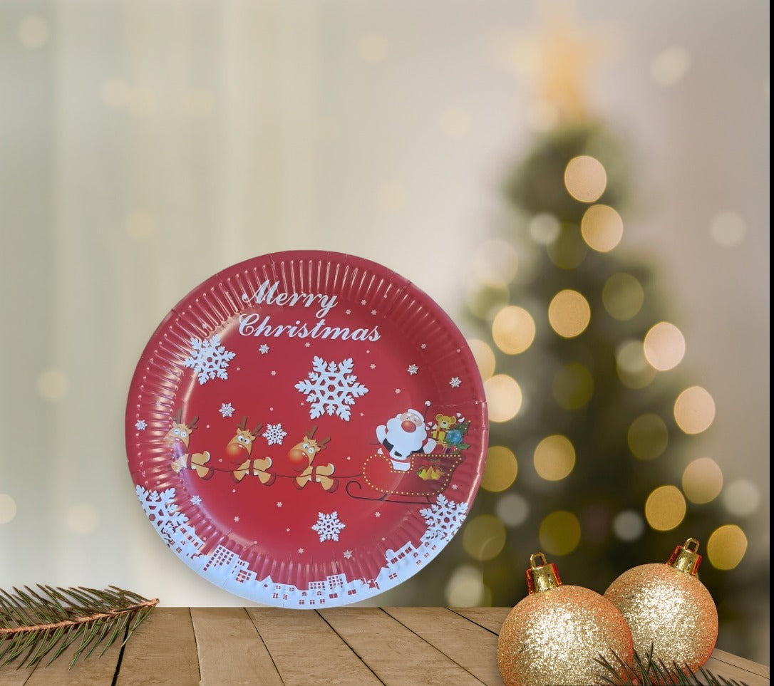 Merry Christmas Paper Plates