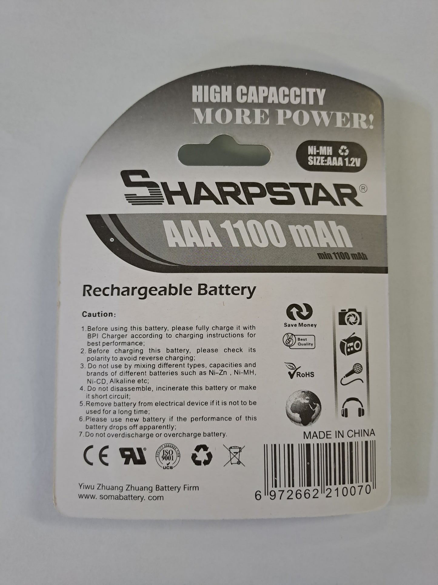 Rechargeable Baterries 4pcs