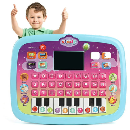 Kids Tablet/toddler Learning Pad With Led Screen Teach Alphabet, Numbers, Word, Music, Math, Early Development Interactive Electronic Toy For Boys & Girls