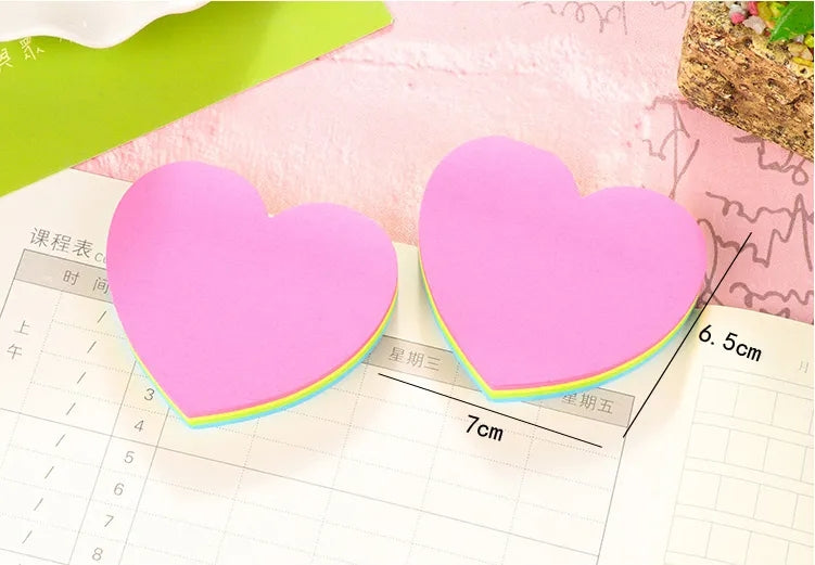 Heart Shaped Sticky Notes