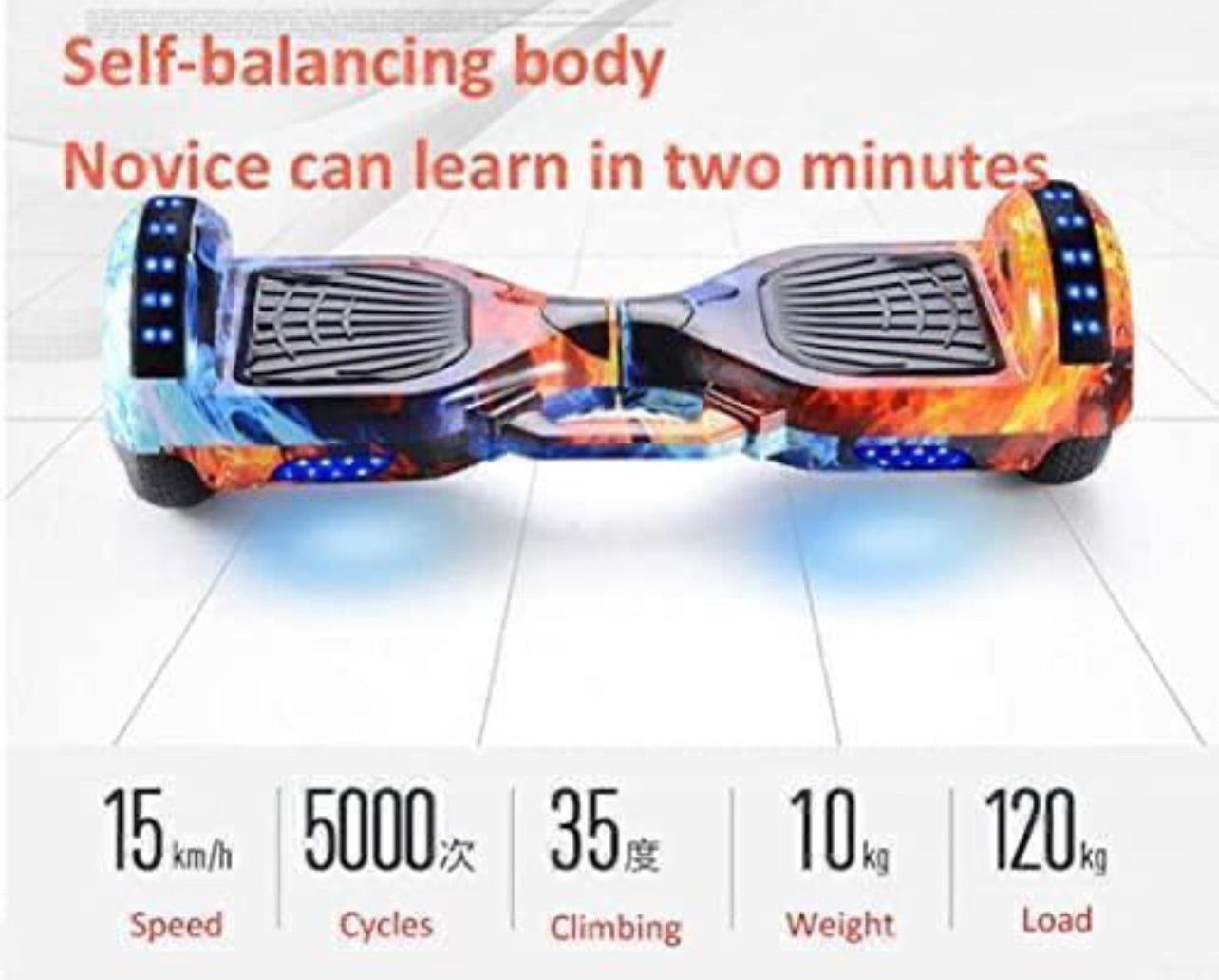 Hoverboard 6.5Inch Intelligent Smart Self Balancing With BT