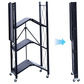 4 Tier Folding Storage Organizing Rack with Wheels