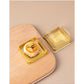 50Pcs Square Plastic Dessert Containers With Gold Base - Transparent