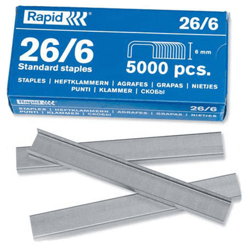 5000pk Staples 26/6 Standard Fit