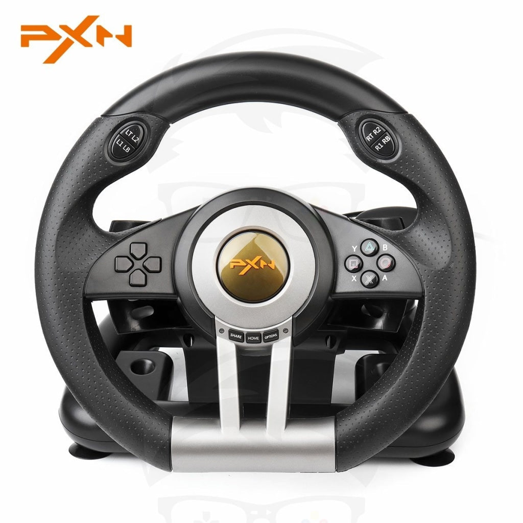 USB Racing Gaming Steering Wheel And Gear Pedal Set PXN-V3 pro